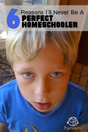 6 Reasons I'll Never Be a Perfect Homeschooler. Funny, but true!