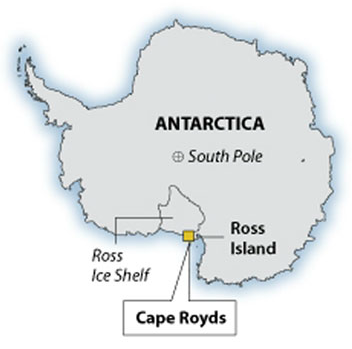 Cape Royds map