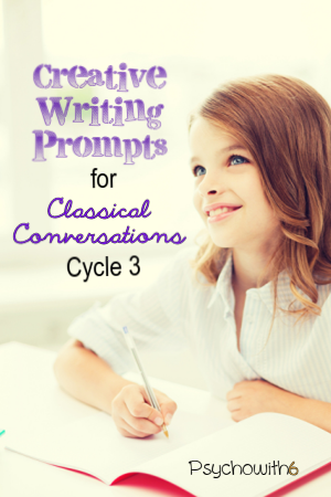 Creative writing prompts for classical conversations cycle 3 that help kids memorize!