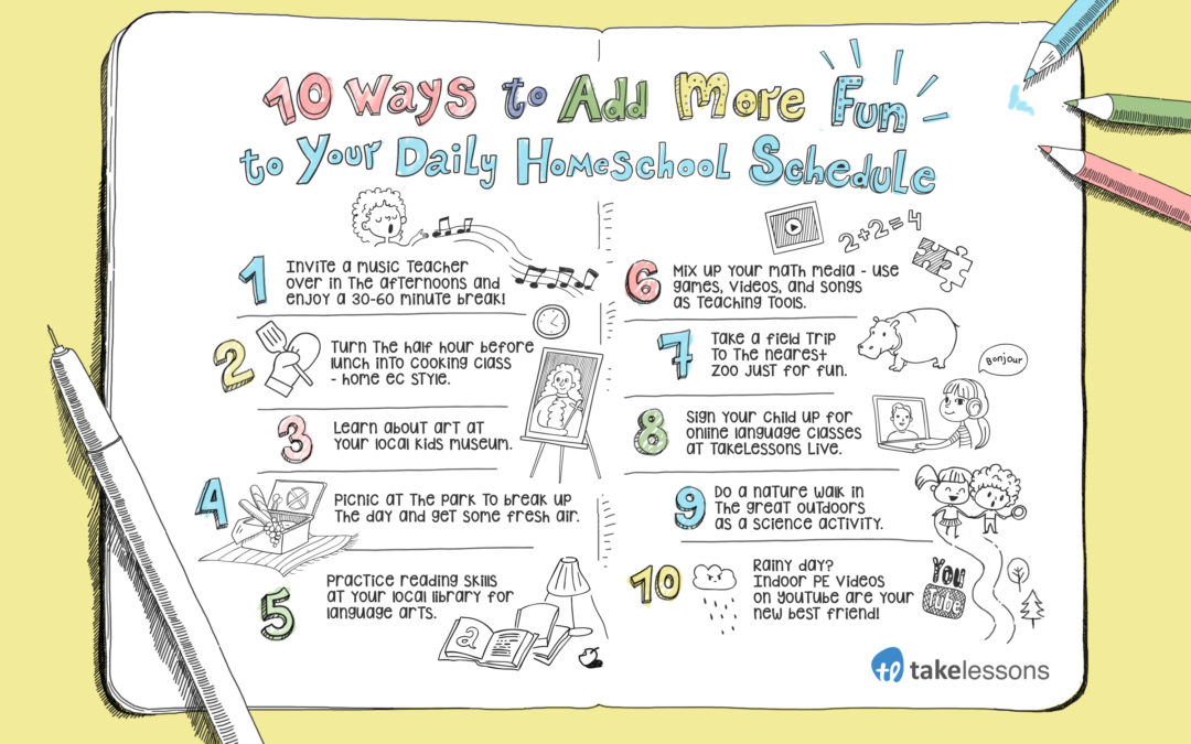 10 Fun Additions to Your Homeschool Schedule