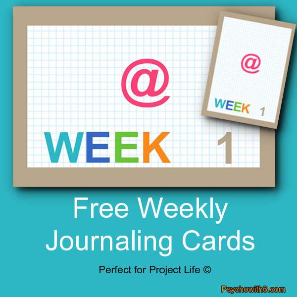 Weekly Cards Project Life