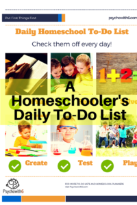 A Homeschooler's Daily To-Do List