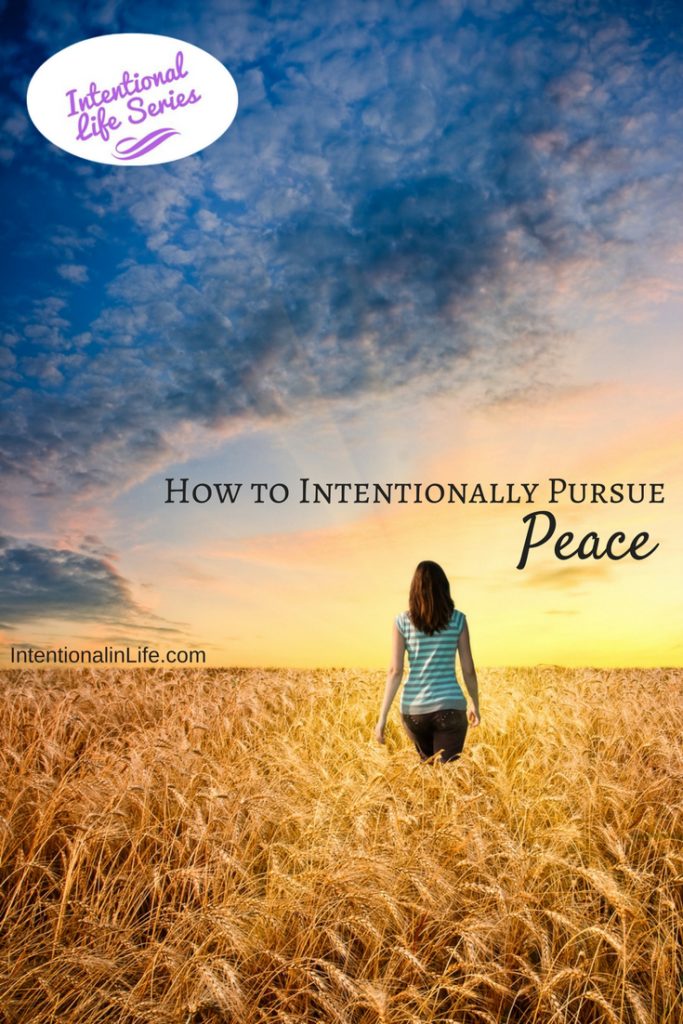 How to Intentionally Pursue Peace