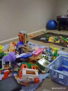 How to declutter toys in a large family