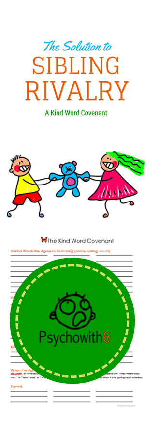 The Solution to Sibling Rivalry: The Kind Word Covenant