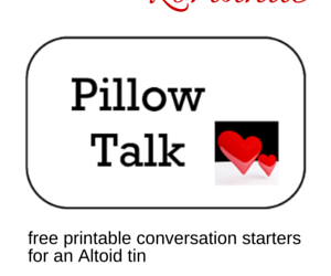 Pillow Talk Printables