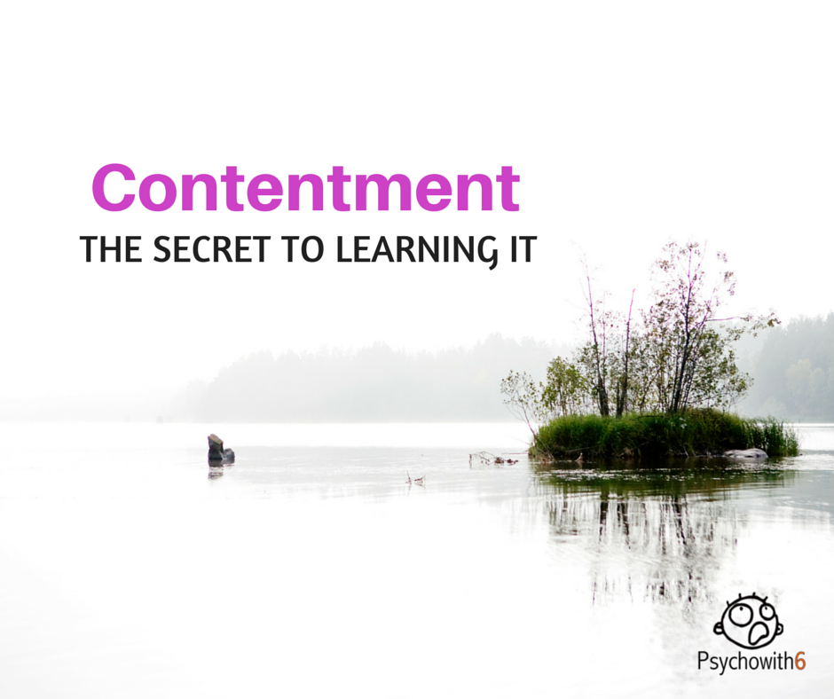 the secret to learning contentment