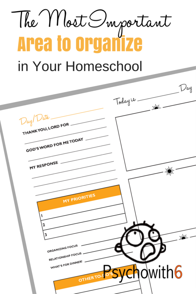 The Most Important Area to Organize in Your Homeschool