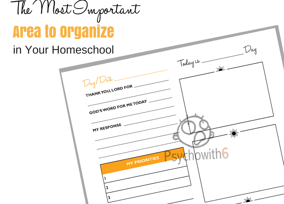 The Most Important Area to Organize in Your Homeschool