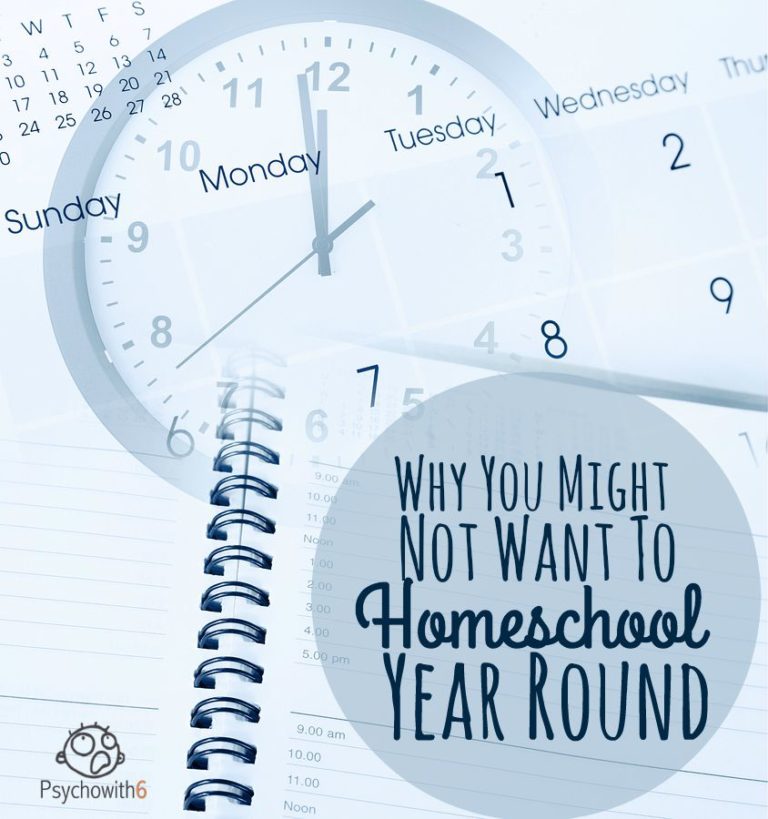 Why You Might Not Want to Homeschool Year Round