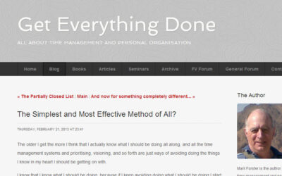 Can Mark Forster’s Simplest and Most Effective Method Help You Get More Done?