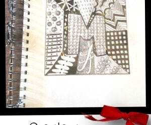 Create a Zentangle Notebook (with free download)