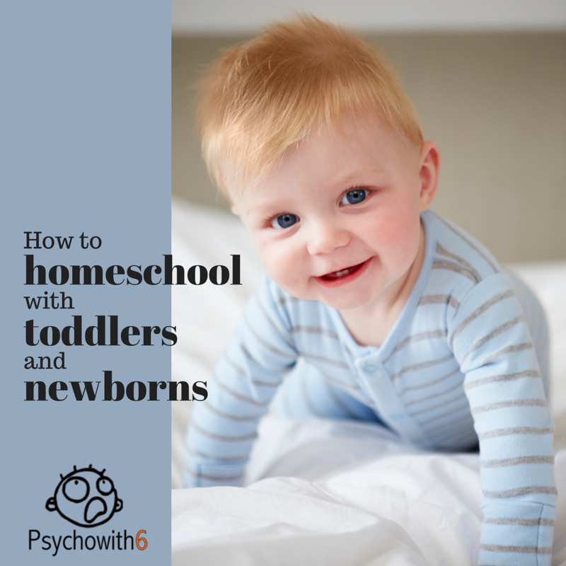 How to homeschool with toddlers and newborns. Practical advice!