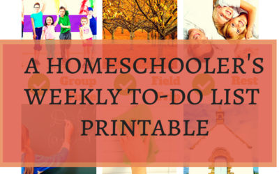 Free Homeschool Weekly To-Do List Printable